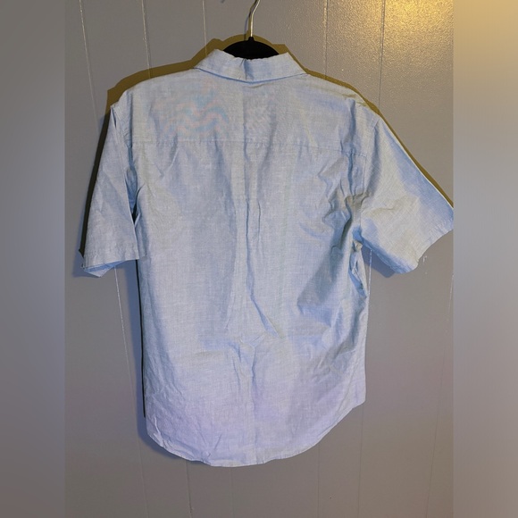 Croft & Barrow - Men’s Short Sleeve Blue Button Up - M - Picture 5 of 7